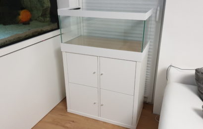 Zierblende weiß für 90l-Kallax-Aquarium (76,5x39x30)