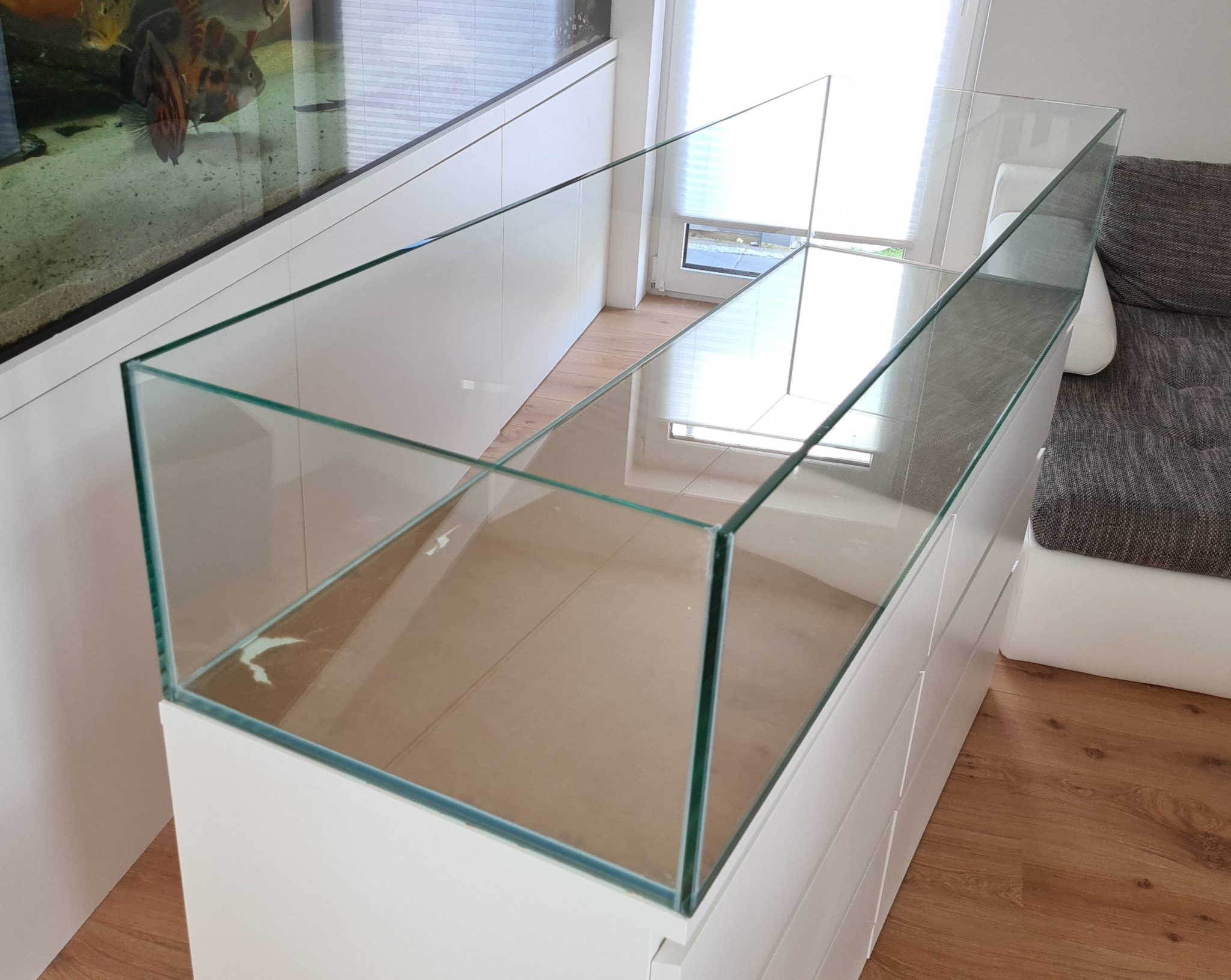 Aquarium 160x48x30cm (LxTxH) 230l für IKEA Malm auf Lager ... - IMG 20210403 165431 2048x1631