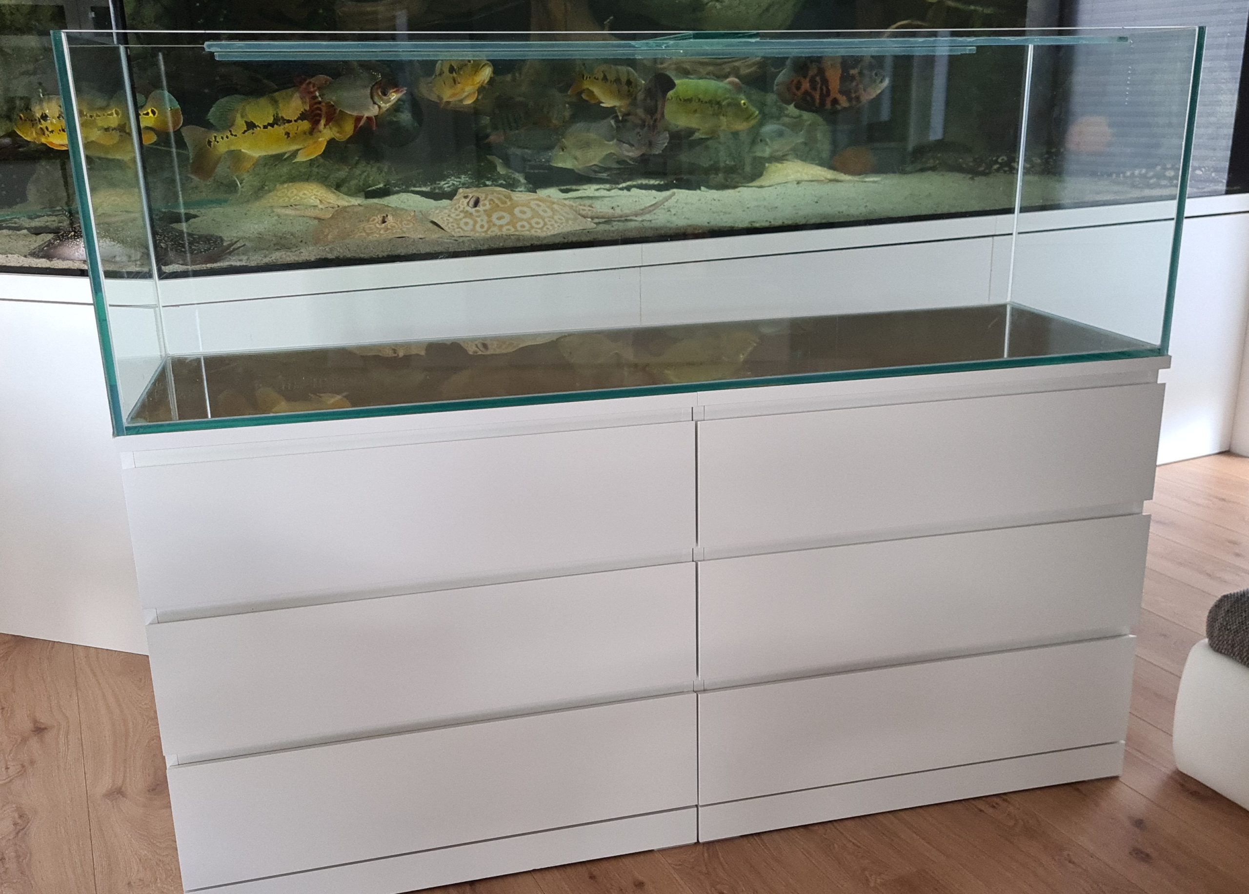 Aquarium 160x48x50cm (LxTxH) 380l für IKEA Malm