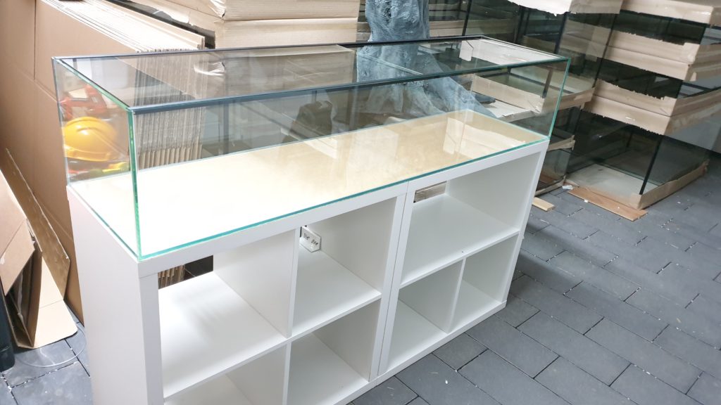 Aquarium 153x39x30cm (LxTxH) 180l für IKEA Kallax AMAZONASBECKEN.eu