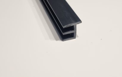 Profil-Schiene schwarz für Aquarium ohne Strebe / Poolbecken bis 120cm Länge