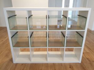 8 Stück Aquarium 33x38x22cm (LxTxH) 27l für IKEA Kallax (auf Lager in PLZ 31555)
